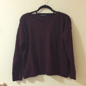 Burgundy pullover sweater
